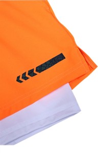 SKSP009 custom-made sports shorts marathon track and field cycling fitness training quick-drying design double-layer three-point anti-running sports shorts sports shorts supplier back view